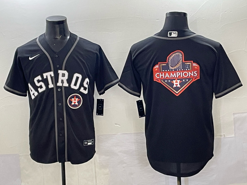 Men Houston Astros blank black 2025 Nike MLB Jersey 0010